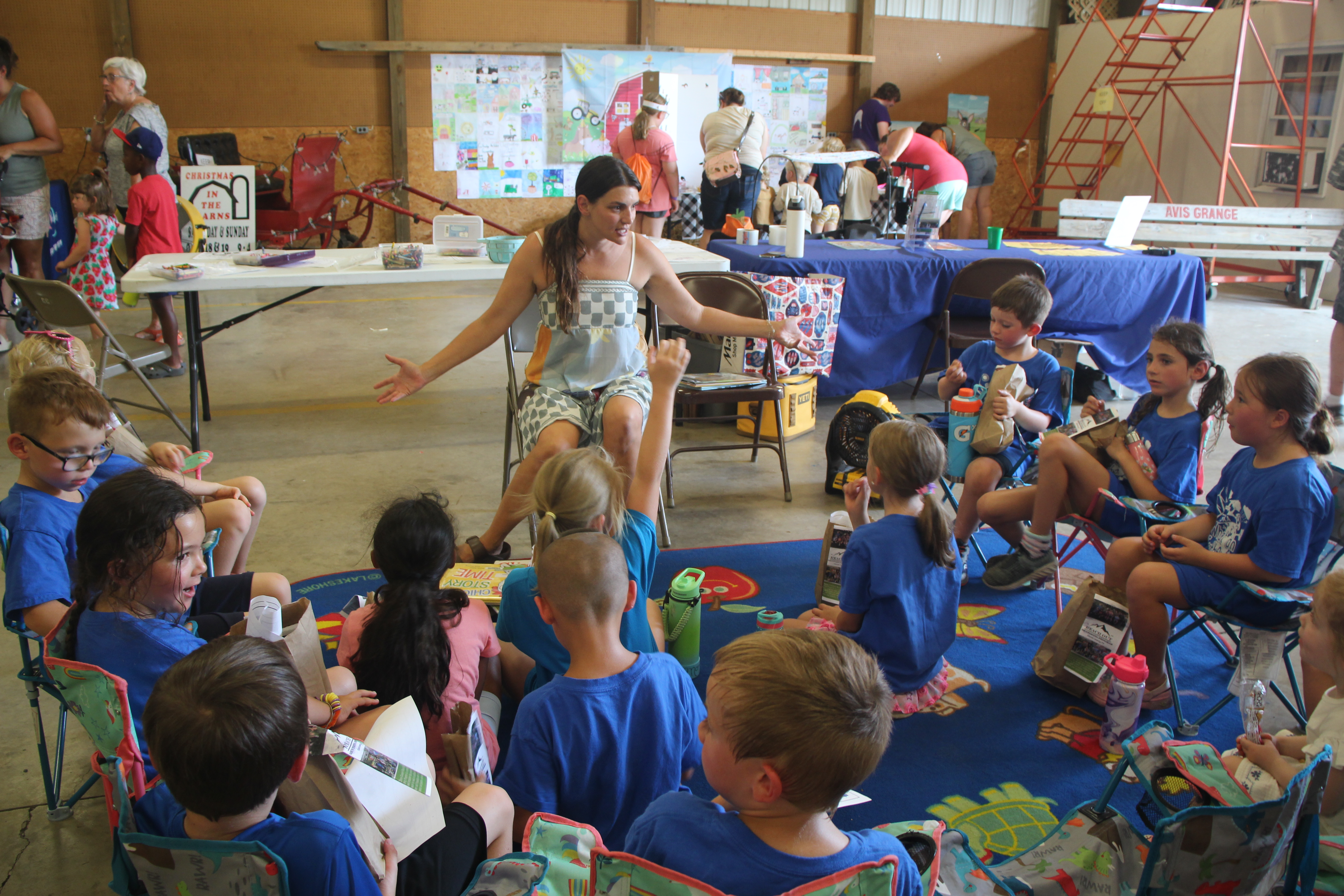 The focus is on kids today at the fair! Kiddies Day and night activities, entertainment, goat showing and more